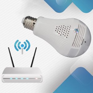 360°-os villanykörtébe rejtett, éjjellátó, mozgásérzékelő, Wifi-s panoráma kamera (BBV) - Image 8