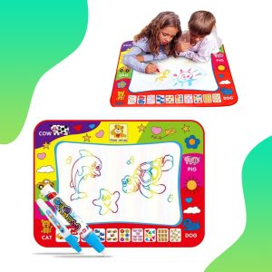 Készségfejlesztő mágikus festő szőnyeg varázslatos vízi tollakkal gyerekeknek - 60 x 80 cm (BBJ) - Image 6