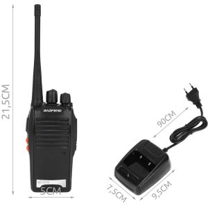 2 darabos Baofeng Walkie Talkie szett zseblámpával, fülhallgatóval - Baofeng BF-777S (BBV) - Image 6