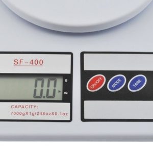 Digitális konyhai mérleg - nagy kijelzővel, automatikus kikapcsolás funkcióval , 1g-5kg (BBL) - Image 5