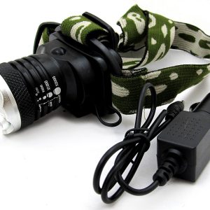 CREE Q5 LED-es csepp- és porálló akkumulátoros fejlámpa - hálózatról és szivargyújtóról is tölthető (BBL) - Image 4