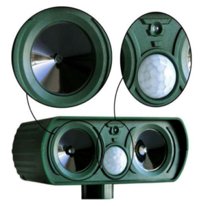 K9 Napelemes mozgásérzékelős állatriasztó - érzékeli a mozgást, majd aktiválja az ultrahangos hangszórót  (BBV)(BBD)  (BBJH) - Image 7