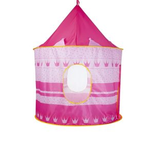 Rózsaszín varázskastély játszósátor - hordozható, kültérre, beltérre, 135x105cm (BBJ) - Image 15