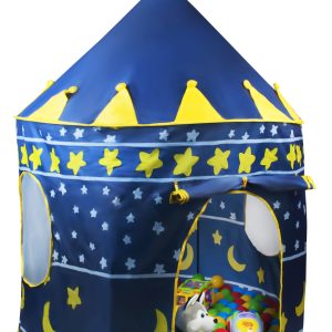 Kék varázskastély játszósátor - hordozható, kültérre, beltérre,135x105cm (BBJ) - Image 6