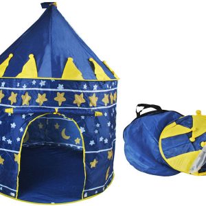 Kék varázskastély játszósátor - hordozható, kültérre, beltérre,135x105cm (BBJ) - Image 15