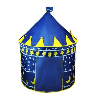 Kék varázskastély játszósátor - hordozható, kültérre, beltérre,135x105cm (BBJ) - Image 9