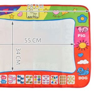 Készségfejlesztő mágikus festő szőnyeg varázslatos vízi tollakkal gyerekeknek - 60 x 80 cm (BBJ) - Image 11