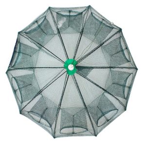 Automatikusan kinyíló, strapabíró csalihal illetve törpeharcsa csapda sűrűn fonott hálóból - 90 x 90 x 35 cm (BBL) - Image 6