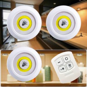 3 darabos vezeték nélküli led lámpa szett távirányítóval (BBL) - Image 5