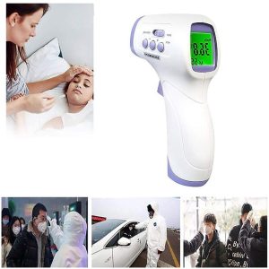 Érintés nélküli infrás, digitális lázmérő/hőmérő LCD kijelzővel - mérés 1mp (BBV) (BBL) - Image 3