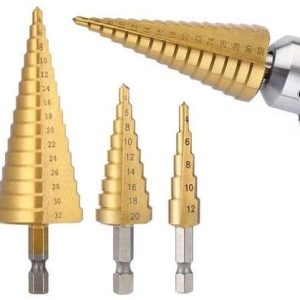 Bigstren 3 darabos lépcsős-fúró szett praktikus tárolóban, számozással, 4-32mm (BBL) - Image 7