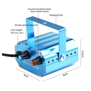 LED stroboszkóp, hang érzékelős, fehér (BBL) - Image 6