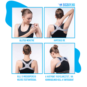 Intelligens, szenzoros tartásjavító pánt / rezeg és hangot ad, ha rossz a tartás (BBM) - Image 4