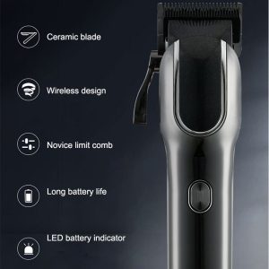 BOXILI BXL-815 elektromos hajvágó kerámia penge rozsdamentes acél, 3-15 mm-es (BBM) - Image 6