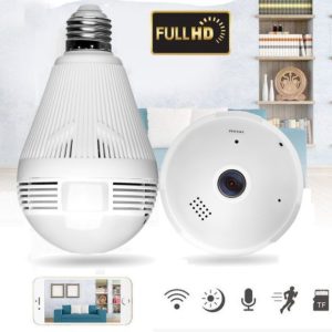 360°-os villanykörtébe rejtett, éjjellátó, mozgásérzékelő, Wifi-s panoráma kamera (BBV) - Image 13