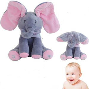 Éneklő, zenélő plüss elefánt - tökéletes ajándék (BBJ)(BBV)