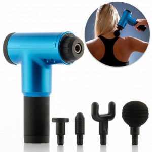 Akkumulátoros izomlazító masszírozó pisztoly 4 cserélhető fejjel és 6 sebességfokozattal - 24W (BBV) - Image 4