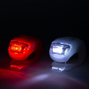 2 db-os LED-es kerékpár lámpa szett szilikon borítással (BBL) (BBV) - Image 6