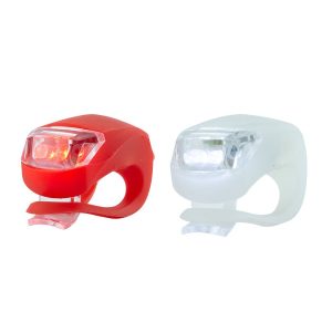 2 db-os LED-es kerékpár lámpa szett szilikon borítással (BBL) (BBV) - Image 15