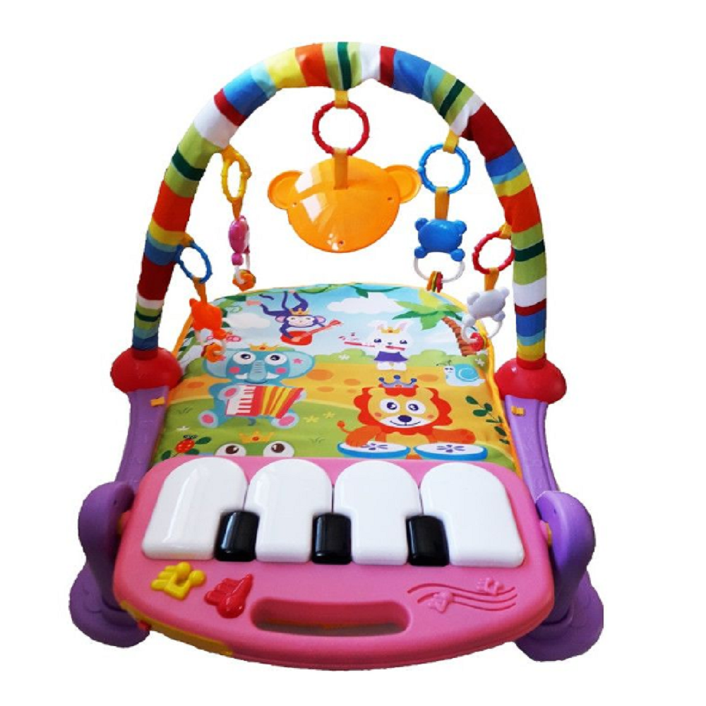 Piano Fitness baba játszószőnyeg – rózsaszínlila (BBJ) (4)