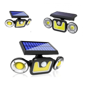 JY-1729 kültéri napelemes falilámpa 54 COB LED-del - vízálló, mozgásérzékelős szolár lámpa (BBV) - Image 3