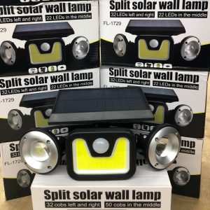 JY-1729 kültéri napelemes falilámpa 54 COB LED-del - vízálló, mozgásérzékelős szolár lámpa (BBV) - Image 7