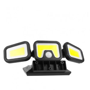 FL-1725B napelemes fali COB LED kültéri lámpa mozgásérzékelős 3 világító egységgel (BBV) - Image 8