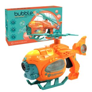 Buborékfújó helikopter - világít és zenél - sárga (BBJ) - Image 5
