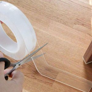Extra erős, vízálló, rugalmas kétoldalas nano ragasztószalag – 5 méter, átlátszó (BBM) - Image 11
