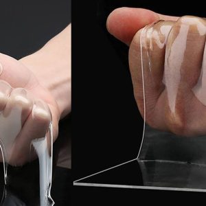 Extra erős, vízálló, rugalmas kétoldalas nano ragasztószalag – 5 méter, átlátszó (BBM) - Image 12