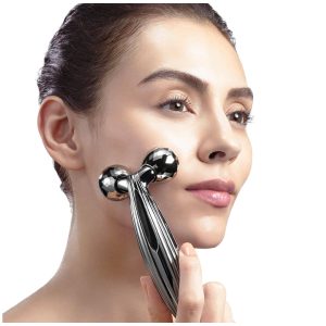 Nagy méretű, görgős kézi masszírozó - 2 db 360°-ban forgó, nagyméretű görgős fejjel (BBM)