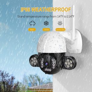 Vezeték nélküli VRT-C28 Wifi Smart kültéri, éjjellátó, vízálló kamera - távolról vezérelhető (BBV) - Image 6