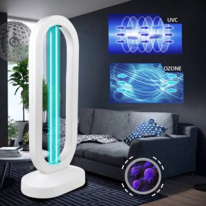 Baktérium- és vírusölő ózonos UVC germicid lámpa távirányítóval, fehér (BBV) - Image 6