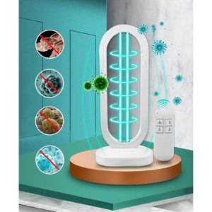 Baktérium- és vírusölő ózonos UVC germicid lámpa távirányítóval, fehér (BBV) - Image 4