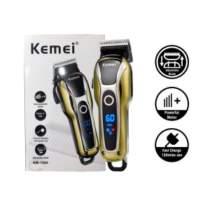 Kemei KM-1990 professzionális akkumulátoros hajvágó - 5 féle hosszúságban állítható - 220V (BBD) (BBV) - Image 5