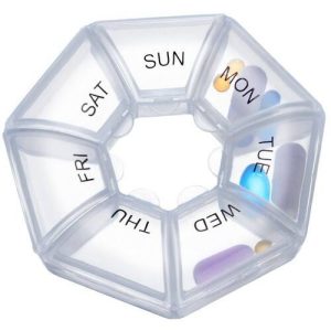 Kerek gyógyszeradagoló doboz heti kiosztással (BBKM) - Image 3