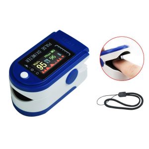 Ujjra csíptethető pulzus- és véroxigénszint-mérő - kék (BBL) - Image 3