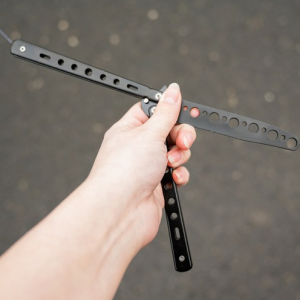 Él nélküli gyakorló pillangókés kezdőknek - fekete (BBL) (BBKM) - Image 3