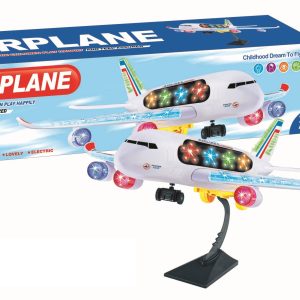 Elemes, világító, zenélő játék repülőgép gyermekeknek (BBJ) - Image 6