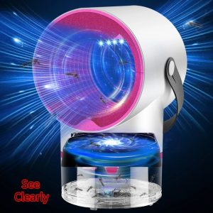 Szúnyog- és bogárirtó lámpa csalogató UV fénnyel és légörvénnyel - egy mozdulattal kiüríthető USB rovarcsapda (BBV) - Image 4