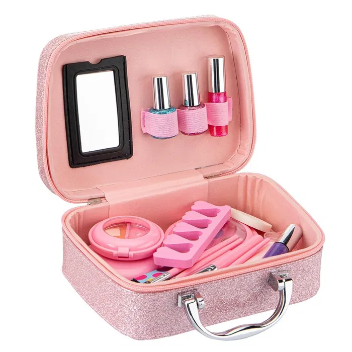 Gyermek smink készlet rózsaszín bőröndben (2)
