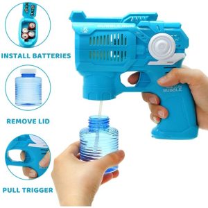 Automata, sorozatlövő színes buborékfújó pisztoly gyerekeknek - buborékfújó folyadékkal (BBJ) - Image 4