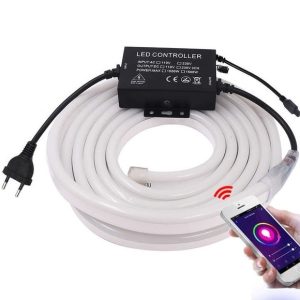 Telefonról vezérelhető 5 méteres NEON jellegű flexibilis LED fény szalag - fénycsík (BBV) - Image 6