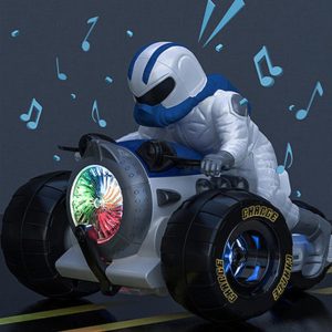 Zenélő és világító cross motoros kaszkadőr figura (BBJ) - Image 5