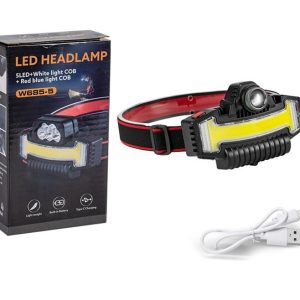 W685 multifunkciós LED fejlámpa beépített akkumulátorral - brutál fényerő (BBV) (BBL) - Image 7