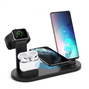 Multifunkciós töltőállomás 4 eszköz egyidejű, vezeték nélküli töltésére (BBV)