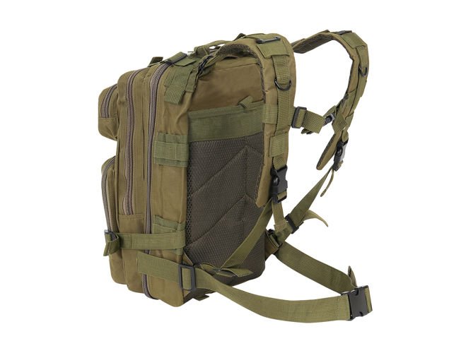 30 L-es ergonomikus khaki színű katonai hátizsák amerikai zászlós felvarróval (BB8916) (11)