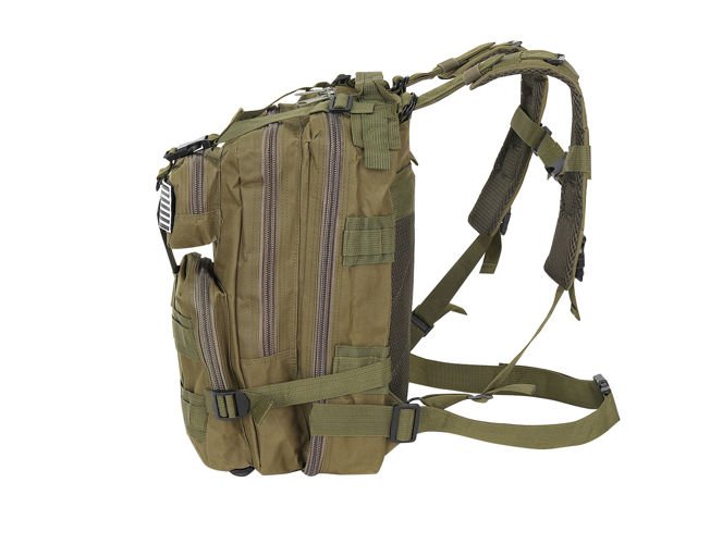 30 L-es ergonomikus khaki színű katonai hátizsák amerikai zászlós felvarróval (BB8916) (7)