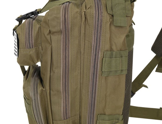 30 L-es ergonomikus khaki színű katonai hátizsák amerikai zászlós felvarróval (BB8916) (8)