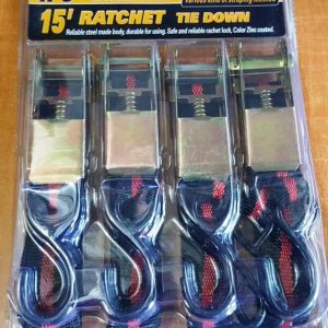 4 db-os racsnis spanifer - 4,1 m X 25 mm - 50 kg teherbírás, rakományrögzítő (BBL) - Image 5